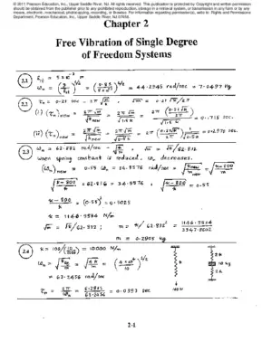 Solution Manual For Mechanical Vibrations, 5Th Edition
