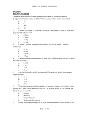 Test Bank For Integrated Cardiopulmonary Pharmacology, 3rd Edition, 3rd Edition