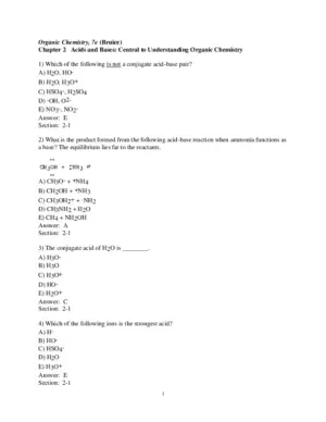 Test Bank For Organic Chemistry, 7th Edition