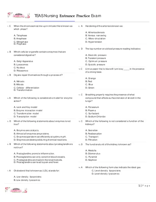 Solved Exams For ATI 2020 2019 TEAS STUDY GUIDE REVIEW AND TEST BANK, Questions, Answers, Rationale