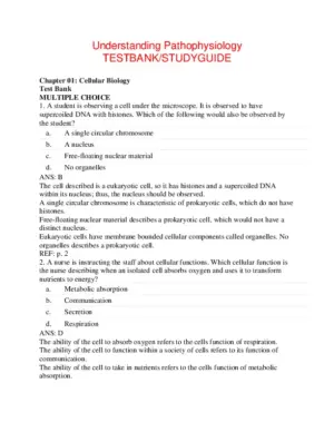 Understanding Pathophysiology 6th Edition Test Bank