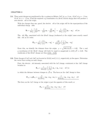 Engineering Electromagnetics, 8Th Edition Solution Manual