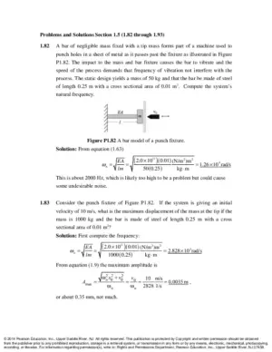 Engineering Vibration, 4Th Edition Solution Manual