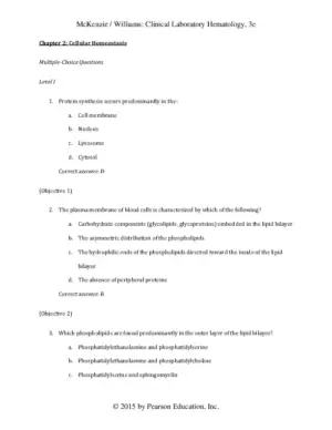 Clinical Laboratory Hematology, 3rd Edition Test Bank