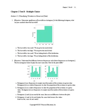 Test Bank For Essential Statistics, 2Nd Edition