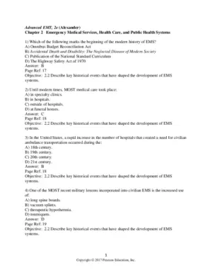 Test Bank for Advanced EMT: A Clinical Reasoning Approach, 2nd Edition