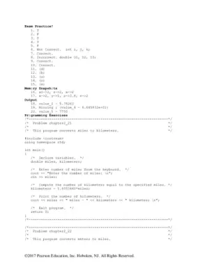 Solution Manual for Engineering Problem Solving With C++, 4th Edition