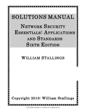 Solution Manual For Network Security Essentials: Applications And Standards, 6Th Edition