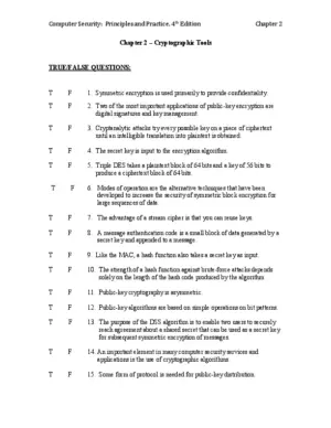 Test Bank For Computer Security: Principles And Practice, 4Th Edition