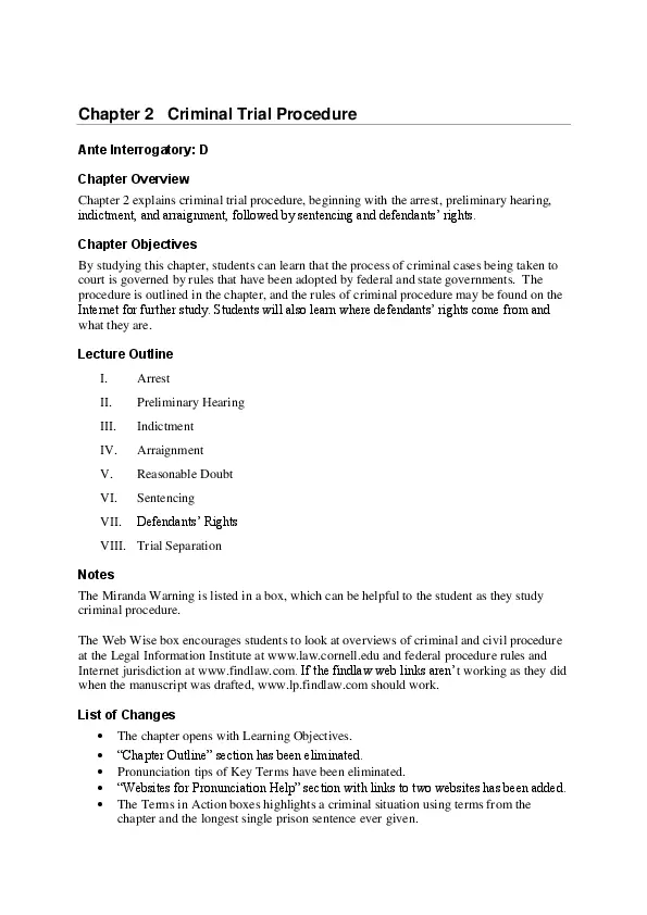 Solution Manual for Legal Terminology, 7th Edition