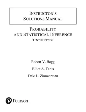 Solution Manual for Probability and Statistical Inference, 10th Edition