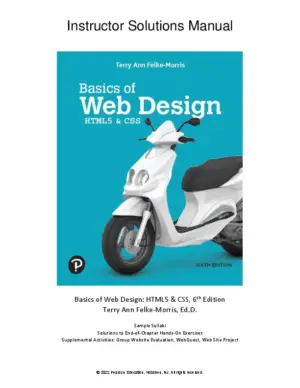 Solution Manual for Basics of Web Design: HTML5 and CSS, 6th Edition