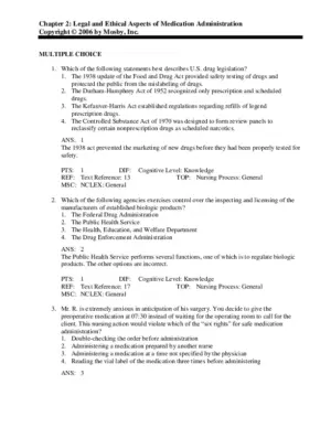 Mosby’S Pharmacology In Nursing, 22Nd Edition Test Bank