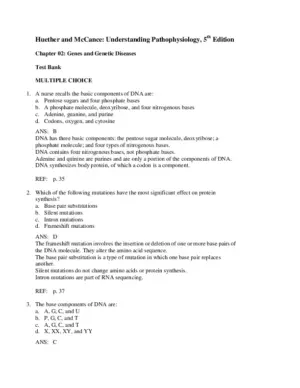 Understanding Pathophysiology, 5e (Huether, Understanding Pathophysiology), 5th Edition Test Bank