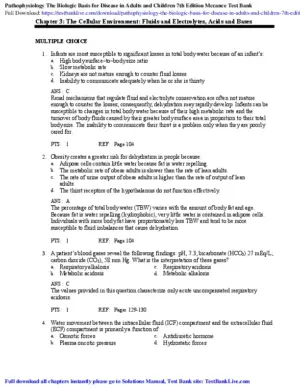 Pathophysiology: The Biologic Basis For Disease In Adults And Children, 7Th Edition Test Bank