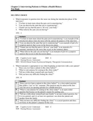 Health Assessment For Nursing Practice, 5th Edition Test Bank