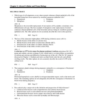 Test Bank For Pathophysiology: The Biologic Basis for Disease in Adults and Children, 7th Edition