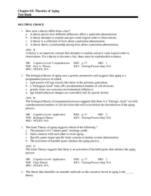 Basic Geriatric Nursing, 6th Edition Test Bank