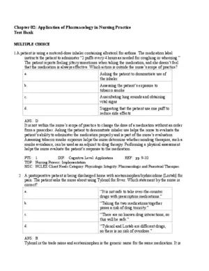 Test Bank For Lehne’S Pharmacology For Nursing Care, 10Th Edition