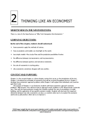 Solution Manual For Principles Of Economics, 9Th Edition