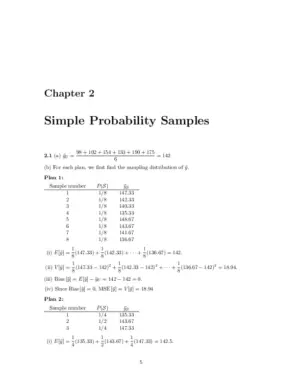 Sampling: Design And Analysis, 2Nd Edition Solution Manual