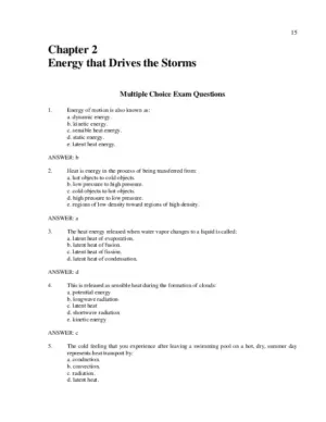 Extreme Weather And Climate, 1st Edition Test Bank