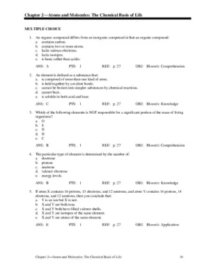 Test Bank For The Molecules Of Life, 1St Edition