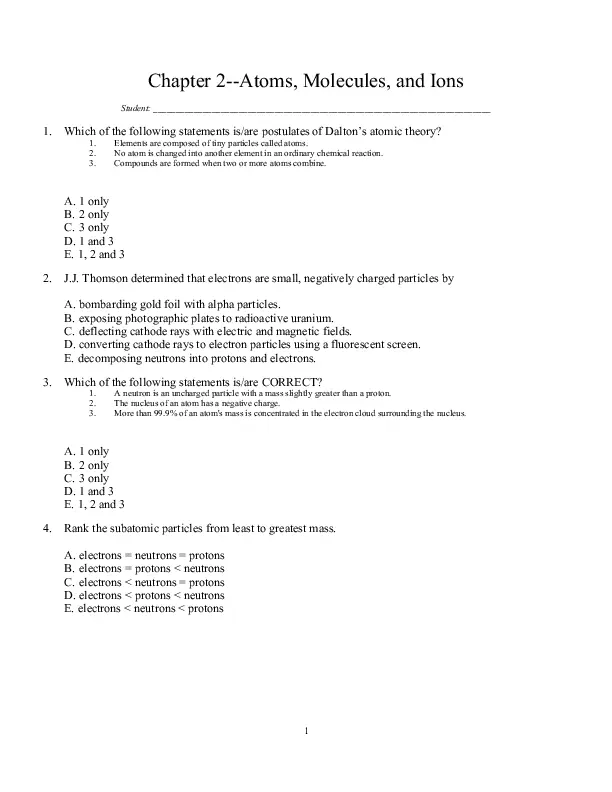 Chemistry: Principles And Reactions, 7th Edition Test Bank