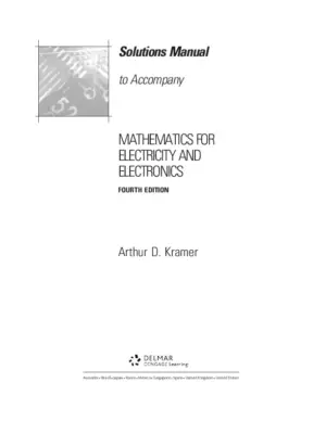 Solution Manual For Mathematics For Electricity And Electronics, 4Th Edition