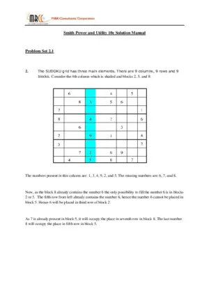 Solution Manual for Mathematics: Its Power and Utility, 10th Edition