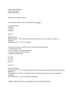 Principles Of Human Anatomy, 13Th Edition Test Bank