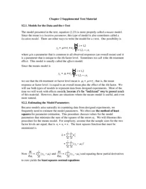 Solution Manual For Design and Analysis of Experiments, 10th Edition