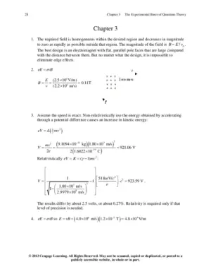 Solution Manual for Modern Physics for Scientists and Engineers, 4th Edition