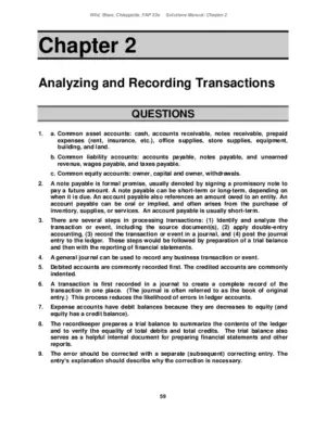 Fundamental Accounting Principles, 24Th Edition Solution Manual