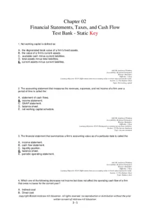 Test Bank For Essentials of Corporate Finance, 10th Edition