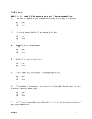 Test Bank For Chemistry: Atoms First, 4Th Edition