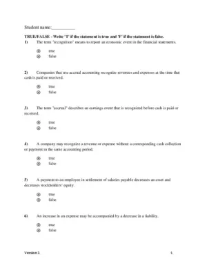 Test Bank For Survey Of Accounting, 6Th Edition