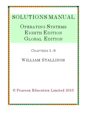 Solution Manual For Operating Systems: Internals And Design Principles, 8Th Edition