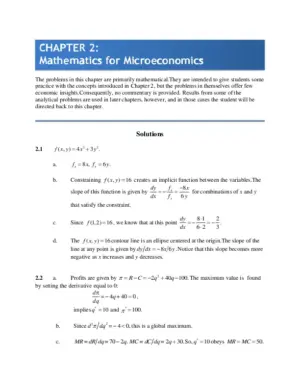 Microeconomic Theory: Basic Principles and Extensions, 12th Edition Solution Manual