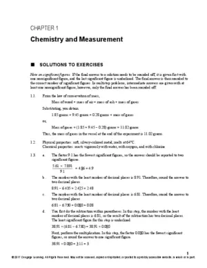 Solution Manual for General Chemistry, 11th Edition