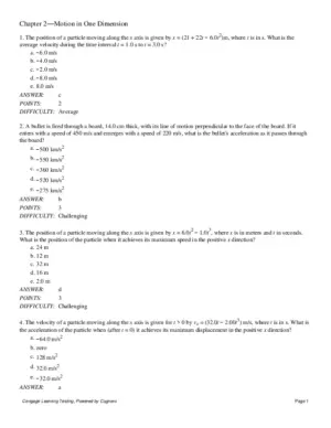 Test Bank For Physics For Scientists And Engineers With Modern Physics + Webassign Printed Access Card For Serway/Jewett’S Physics For Scientists And Engineers, 10Th Edition