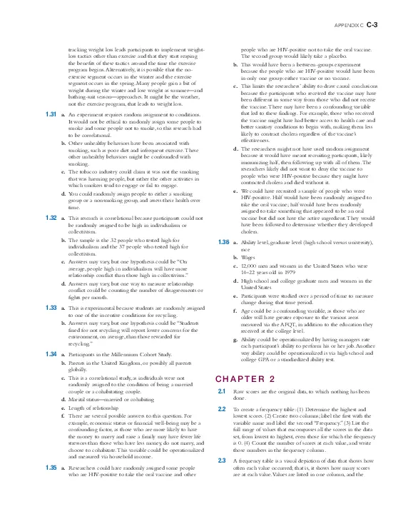 Solution Manual for Essentials of Statistics for the Behavioral Sciences, 2nd Edition