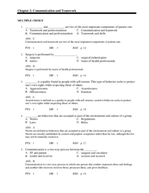 Surgical Technology: Principles And Practice, 6Th Edition Test Bank