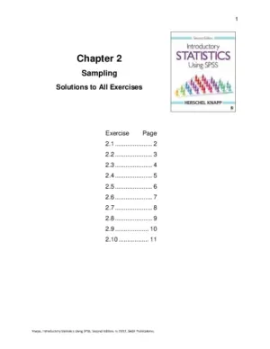 Introductory Statistics Using SPSS, Second Edition Solution Manual