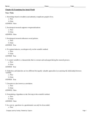 Test Bank For Soc: Introduction To Sociology, 5Th Edition